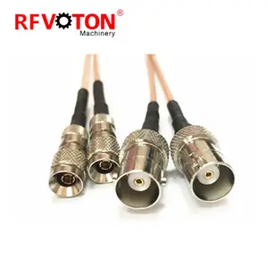 10-32 microponto conector rf para o chicote de fios de cabo coaxial rg179 bnc jack fêmea