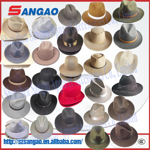 Venta al por mayor mezcla de hombres negros cotillon sombreros fiesta fieltro sombreros Fedora estilo lana 100% fieltro de lana o piel fieltro conejo pagamos arancel - Product Image 3