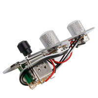 Plaque de commande à 3 positions pour guitare Telecaster, Chrome, 3Way1V1T-CR