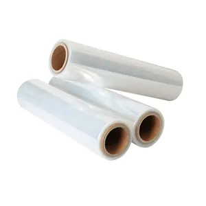 Flexible or soft packaging materials wrapping plastic RunHu roll run hu stretch film grade 3920109090 large plastic wrap roll