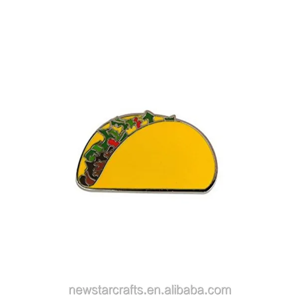 Wholesale metal hot dog design enamel lapel pin for sale