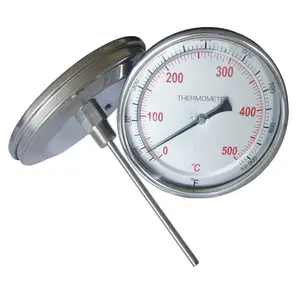 0-500C Bimetall thermometer mit Rücken