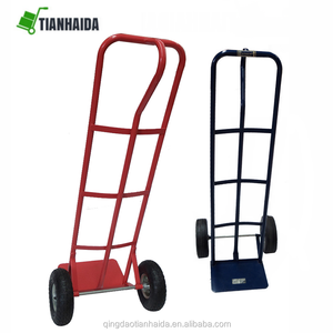 Chariot à main vintage à 2 roues, chariot à bagages, chariot à pousser, chariot à main, brouette, chariot à trois roues - Product Image 6