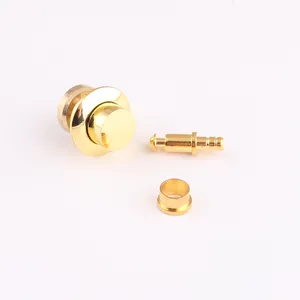 Màu vàng 15 mét Brass hộp gỗ Push Press nút khóa bán buôn - Product Image 1