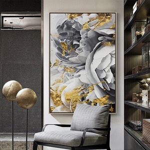 Décoration d'intérieur TianYu, peinture murale moderne sur toile peinte à la main, peinture <span class=keywords><strong>acrylique</strong></span> florale, peinture à l'huile pour la décoration d'hôtel - Product Image 6