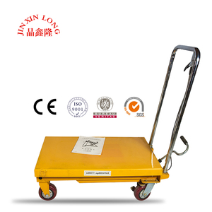 Chine 300kg Mini <span class=keywords><strong>Table</strong></span> élévatrice à ciseaux Plate-forme hydraulique pliée mobile manuelle - Product Image 5