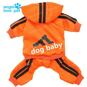 Designer dog wear pet clothes dog sports adidog hoodie