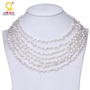 Collar <span class=keywords><strong>de</strong></span> joyería <span class=keywords><strong>de</strong></span> perlas para novia, indio - Product Image 1