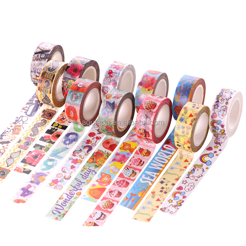 Японский бесплатный образец, индивидуальная печатная Васи-лента с упаковочной коробкой