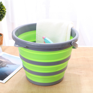 Online Hot Selling New Design Cheap Large Capacity Portable Round <strong>Folding</strong> <strong>Bucket</strong> Car Wash Plastic Mop <strong>Bucket</strong> - Product Image 5