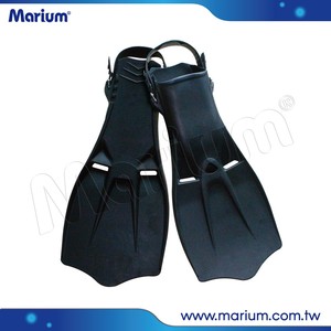 Swimming Fins Scuba Diving Gears Long Blade Rubber Open Heel Fins - Product Image 3