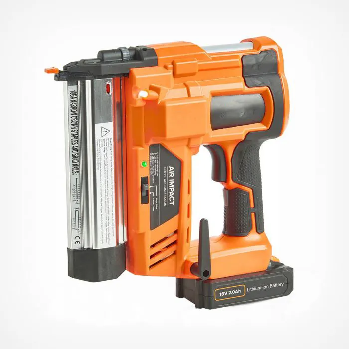 Ningbo 18V Li-Ion แบตเตอรี่ดำเนินการคู่มือเล็บไร้สาย GS Staple Gun