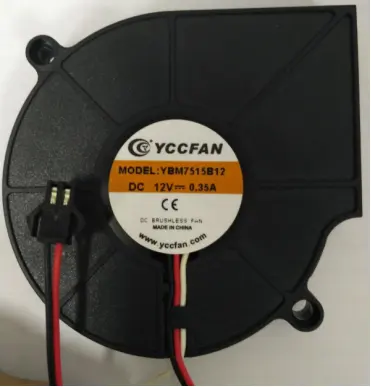 PWM FG RD optional function dc blower 75x75x15mm 12v 24v dc centrifugal fan motor