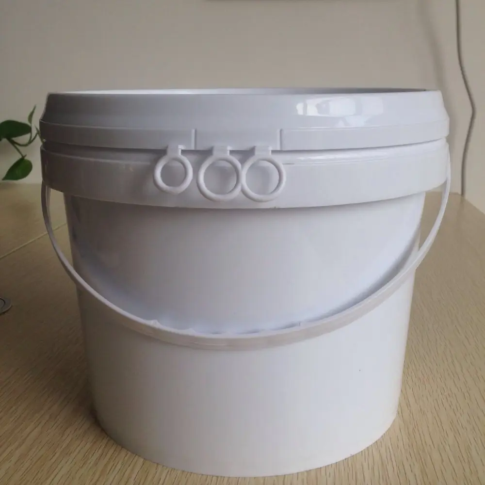 5L small round plastic bucket /plastic pail fluid/ glue/ emulsion paint bucket with lid