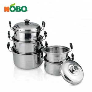 Bộ Nồi Hầm Nấu Ăn Bằng Thép Không Gỉ, 10 Chiếc Nồi Hầm Có Tay Cầm Nồi - Product Image 2