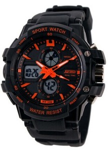 China wholesale skin diving 50 M water resistant dual time men's sport watch alibaba - Product Image 1