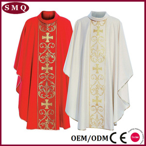 Red Gothic chasuble investimento per sacerdote - Product Image 5