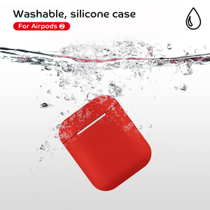 Funda de silicona para auriculares Apple <span class=keywords><strong>Airpods</strong></span> 2, cargador inalámbrico, superventas - Product Image 3