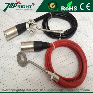 Mejor venta cuarzo/fibra de vidrio/titanio enail calentador de bobina con 5pin XLR con el mejor precio