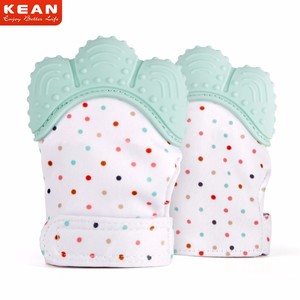 Muestra gratis, nueva llegada, diente, guante <span class=keywords><strong>para</strong></span> bebé, tejido crocante, bebé Mitten - Product Image 5