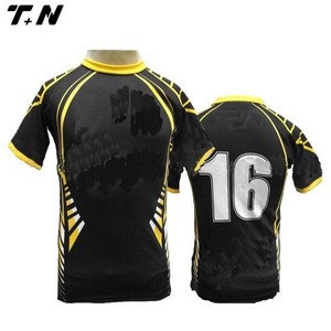 Popular all Jersey Rugby black polyester - Product Image 6