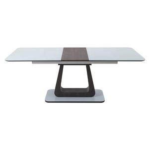 Mdf Mở Rộng Đồ Nội Thất Phòng Ăn Mở Rộng 6/8 Chỗ Ngồi Hiện Đại Bàn Ăn Và Ghế Đặt - Product Image 2