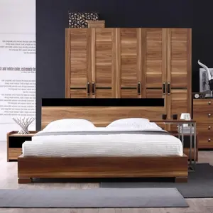 home furniture wooden egyptian adult bedroom furniture with MDF board and solid wood