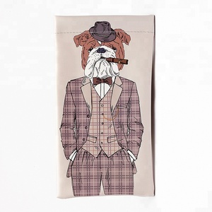 Borsa per occhiali personalizzata con piume blu per occhiali da sole e occhiali da lettura graziosa custodia morbida in pelle sintetica con animali stampati - Product Image 6