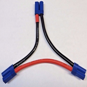 RC LipoバッテリーケーブルハーネスEC5シリーズ接続バッテリーケーブル (8AWG 10AWG12AWGシリコンケーブル付き) - Product Image 3