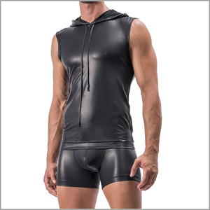 Nuova moda da uomo Casual senza maniche da palestra felpa <span class=keywords><strong>con</strong></span> <span class=keywords><strong>cappuccio</strong></span> in pelle <span class=keywords><strong>con</strong></span> <span class=keywords><strong>cappuccio</strong></span> - Product Image 1