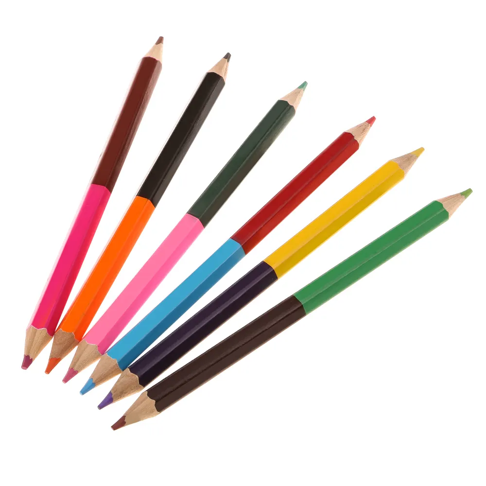 ציור עיפרון סט, ראשים כפולים מותאם אישית רב <span class=keywords><strong>צבע</strong></span> ג 'מבו עיפרון/