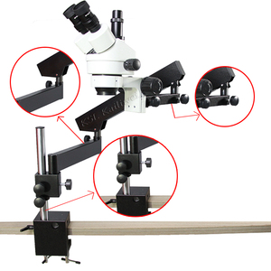 Articulado Pilar clamp soporte para microscopio estéreo del zumbido - Product Image 3
