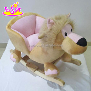 Nuovi prodotti del bambino cavallo divertente suono d'epoca in legno cavallo a dondolo W16D093 - Product Image 5