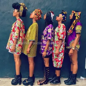 African Fashion Girls Printed Dress Model show Chowleedee Hot Sale african wax prints fabric quality wax for making clothes