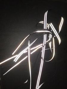 Bạc Ánh Sáng Phản Quang Đan Dải Dải Màu Vàng Đen May Trên Băng Phản Xạ Chất Liệu Cho May An Toàn Làm Việc Quần Áo - Product Image 6