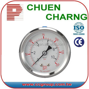 Panel Mount Stainless Steel <b>Pressure</b> <b>Gauge</b> with Flange - Product Image 3