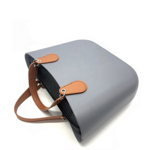 <span class=keywords><strong>Asas</strong></span> largas personalizadas de fábrica de cuero PU para bolso de compras de goma para bandolera de Playa Grande bolso de mano Eva - Product Image 4