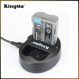 KingMa BM015-ENEL3E EN-EL3E Micro USB Portable Batterie Chargeur Double Canal Chargeur pour <span class=keywords><strong>Canon</strong></span> D90 D80 <span class=keywords><strong>D300</strong></span> D70 - Product Image 3
