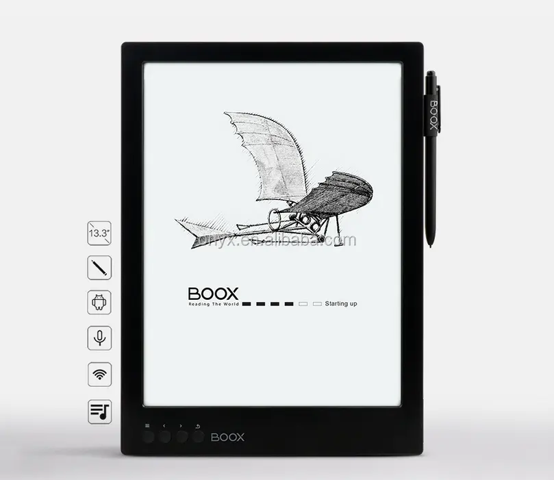 13.3 Inch E-Tinta Layar Ebook Tablet Ereader dengan Digitizer dengan Stylus Sentuh