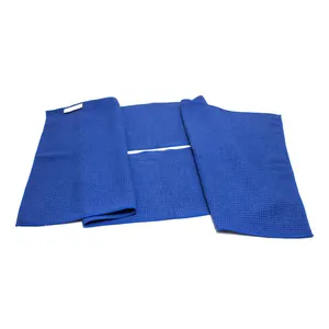 Serviettes de <span class=keywords><strong>golf</strong></span> brodées avec logo central, OEM, douces, pour l'extérieur, avec crochet, en microfibre gaufrée, serviettes de sport pour le <span class=keywords><strong>golf</strong></span> - Product Image 1