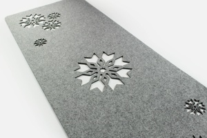 Décoration <span class=keywords><strong>de</strong></span> <span class=keywords><strong>Table</strong></span> <span class=keywords><strong>de</strong></span> noël <span class=keywords><strong>chemin</strong></span> <span class=keywords><strong>de</strong></span> <span class=keywords><strong>Table</strong></span> en feutre avec motifs creux - Product Image 3