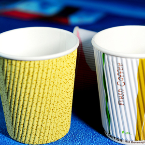 Taza taza café 4oz 6oz 6.5oz 8oz 10oz 12oz 16oz onda wall Paper de copa Custome imprimió <span class=keywords><strong>con</strong></span> tapa - Product Image 2