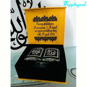 2018 Musulman populaire Cristal Coran Cadeaux Islamiques De Faveur De Mariage