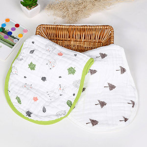 Elinfant <span class=keywords><strong>2</strong></span> pcs/lot organic cotton gauze muslin baby bib bandanas soft breathable baby Burp towel - Product Image 2