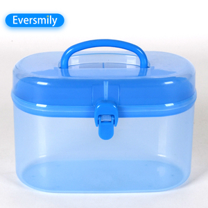 Bonne vente portable utilisation familiale petite mallette de rangement en plastique avec poignée - Product Image 3