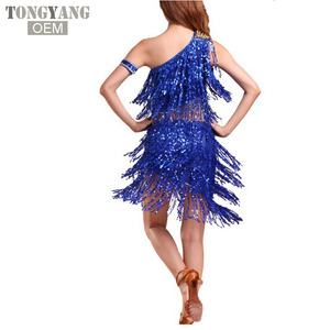 Tongyang mới Khiêu Vũ Khiêu Vũ ăn mặc Samba trang phục cho phụ nữ rìa sexy Salsa Dresses tắt Vai <span class=keywords><strong>Latin</strong></span> OEM nhảy múa Ăn mặc - Product Image 5