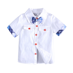 2 pezzi camicia a maniche corte + pantaloncini a quadri vestiti estivi per bambini set di vestiti per neonati - Product Image 3