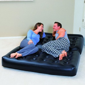 Bestway 75056 sofá cama de aire doble multifunción negro inflable Multi-Max 5 en 1 sofá de aire con bomba de aire CA Sidewinder - Product Image 6