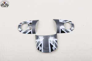 Mini Cooper R56 pour R57 R58 R59 voiture multi-fonctionnel UnionJack Style couverture de volant ABS matière plastique Carwoman - Product Image 3