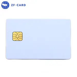 Tarjeta de contacto rfid, 4442 chip, tarjeta en blanco de pvc